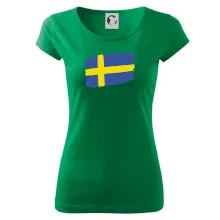 Švédsko vlajka štetkou