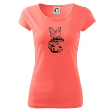 Goblincore čierna huba so žabou