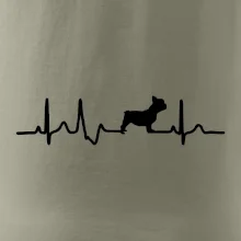 EKG Francouzský buldoček z boku