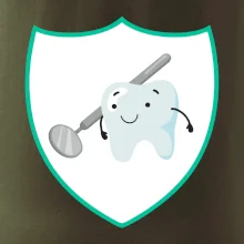 Zúbok na prsníku - zrkadlo