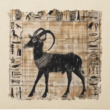 Egyptské hieroglyfy koza