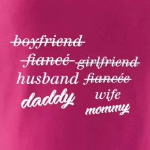 Partnerské tričko nastávajúci rodičia