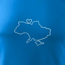 Mapa Ukrajiny - srdce