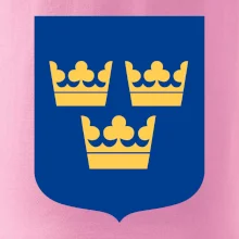 Švédsky znak tri korunky na prsník