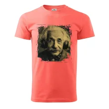 Albert Einstein so slúchadlami