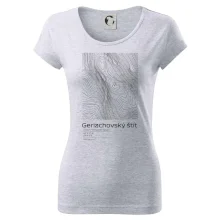 Gerlachovský štít - vrstevnice v obdĺžniku