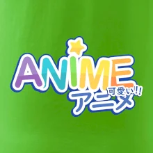 Anime nápis dúhový