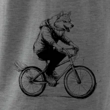 Vlk na bicykli Vlk na bicykli