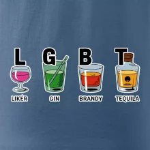 LGBT -  Likér, Gin, Brandy, Tequila