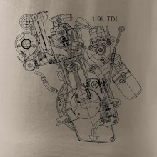Motor Škoda/ VW 1.9L  TDI z boku