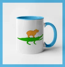 Kapybara na krokodílovi