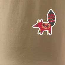 Folklór na prsníku líška