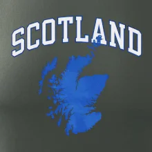 Scotland nápis s mapou