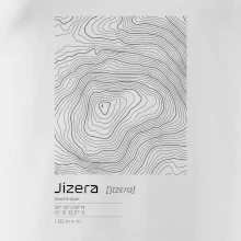 Jizera - vrstevnice v obdĺžniku