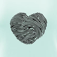 Odtlačok prsta srdce Odtlačok prsta srdce