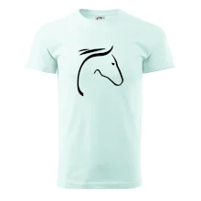 Kôň - hlava silueta