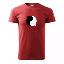 Mačky jin jang farebné