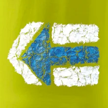 Párová turistická značka modrá