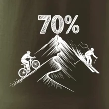 Narodeniny cyklista a lyžiar 70