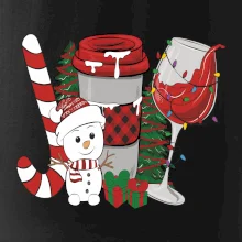 Vianoce, víno a snehuliak