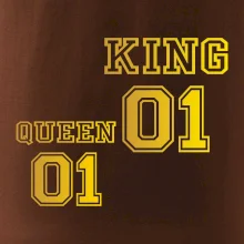 King - Queen - 01 dres - zlatá potlač