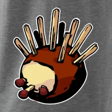 Gaštanový ježko - prsník