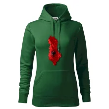 Mapa Albánsko reliéf hôr