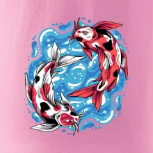 Yin & Yang Koi kapor - červený