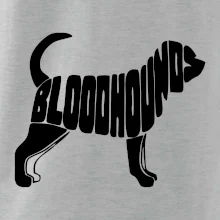 Bloodhound nápis v tele