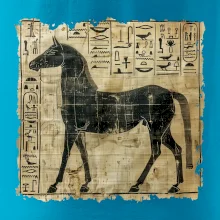 Egyptské hieroglyfy kôň