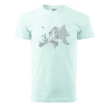 Mapa Európy - srdce v Ukrajine Mapa Európy - srdce v Ukrajine