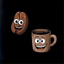 Parové tričko - Hrnček a káva