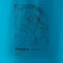 Trosky - vrstevnice v obdĺžniku