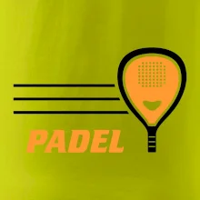 Padel - oranžová raketa