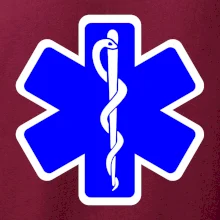 Rescue - Hviezda na prsníku + nápis na chrbte Rescue - Hviezda na prsníku + nápis na chrbte