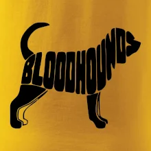 Bloodhound nápis v tele