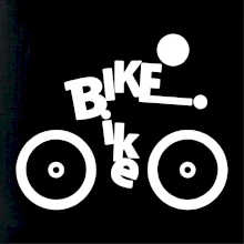 Bike nápis postava Bike nápis postava