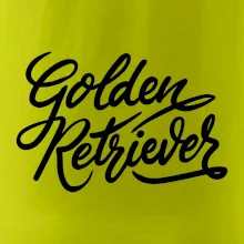 Golden retriever - nápis okrasný