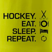 Pozemný hokej eat sleep repeat