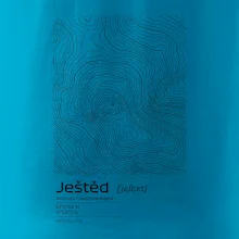 Ještěd - vrstevnice v obdĺžniku