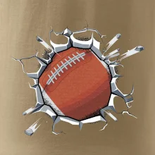 Americký futbal lopta v triku