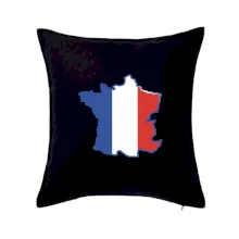 Francúzska vlajka mapa obrys