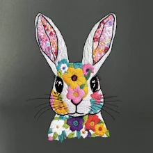 Zajačik ako vyšitý