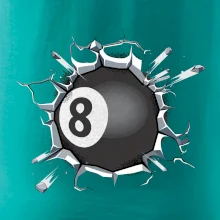 Biliardová guľa v triku