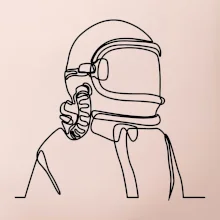 Astronaut jedným ťahom