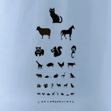 Očný test zvieratká Očný test zvieratká