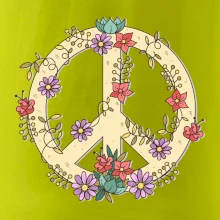 Peace symbol pieskový