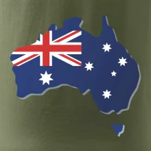 Austrália - vlajka mapa