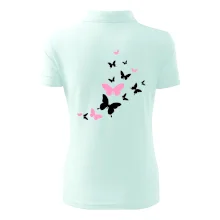 Motýle ružovo čierni