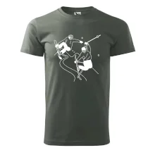 Lyžovanie - kreslené obrázok Lyžovanie - kreslené obrázok